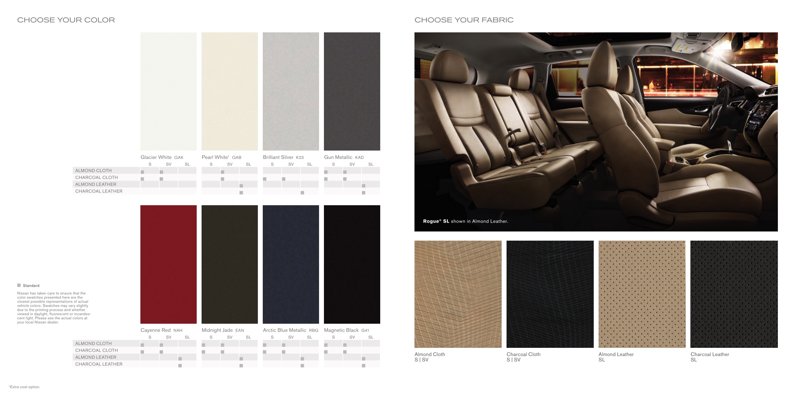 2016 Nissan Rogue Brochure Page 2
